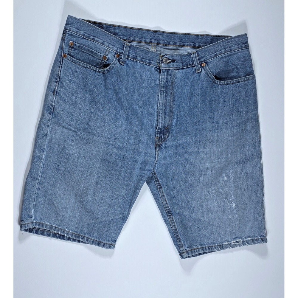 Levis 505 Regular Fit Men's Denim Shorts Blue‎ W38 Medium Wash